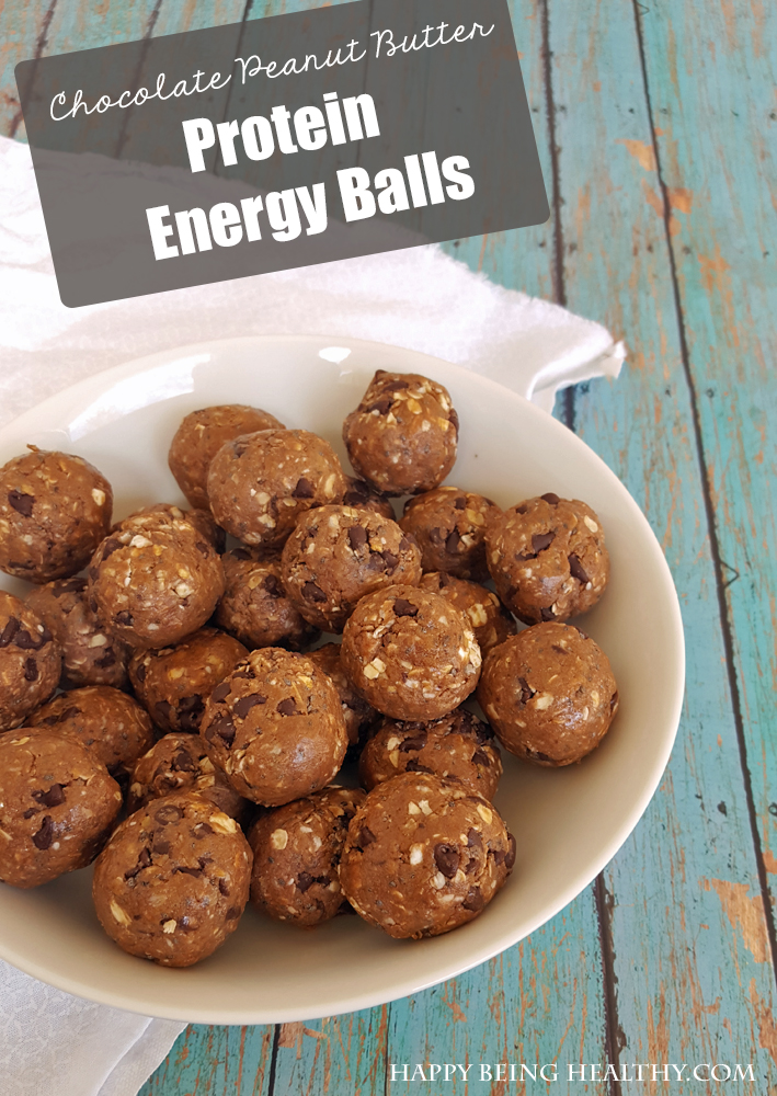 Staying Away From Sugar A Chocolate Peanut Butter Protein Energy Ball